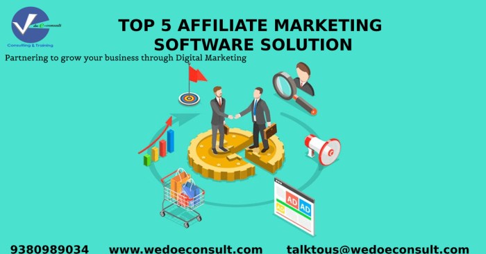 Affiliate marketing software