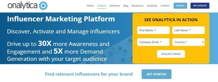 Influencer marketing tools