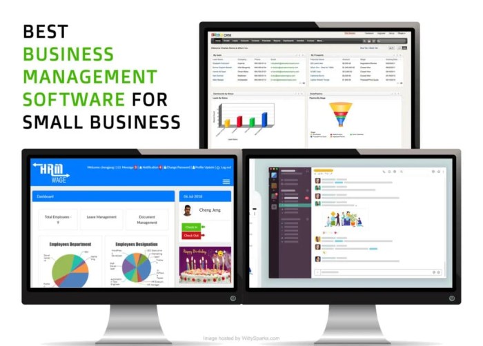 Small business management software
