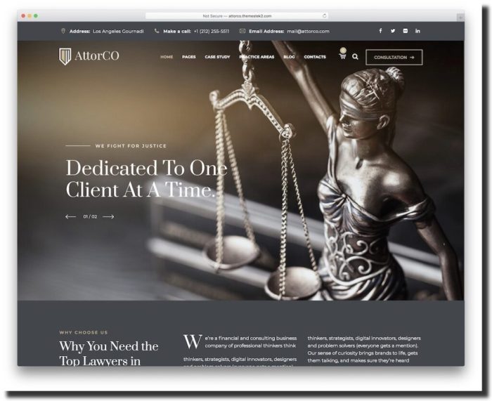 Law firm website builder