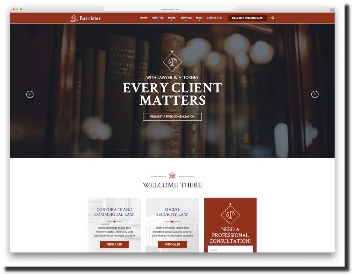 Law firm website builder