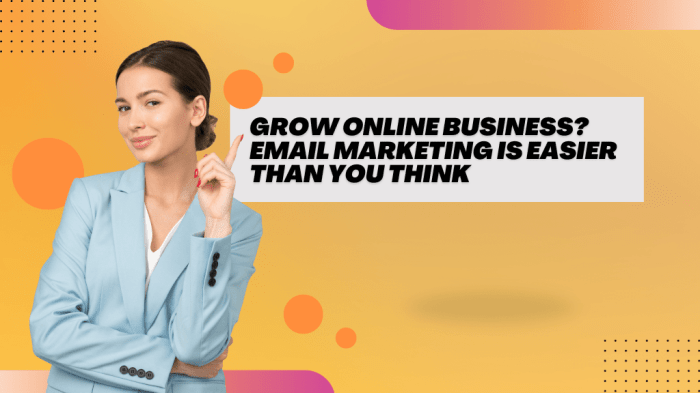 Email marketing for online services