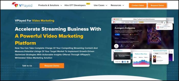 Video marketing platforms